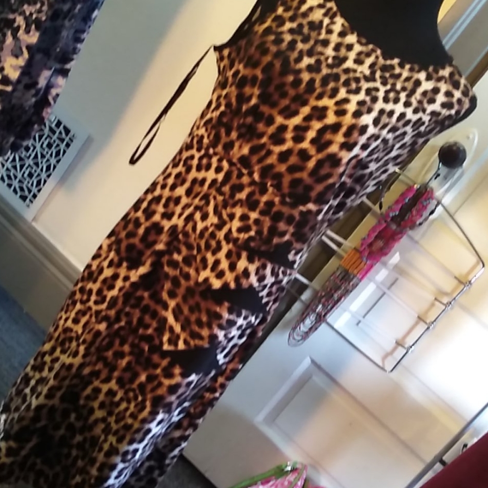Wild Jungle Cat Print Dress